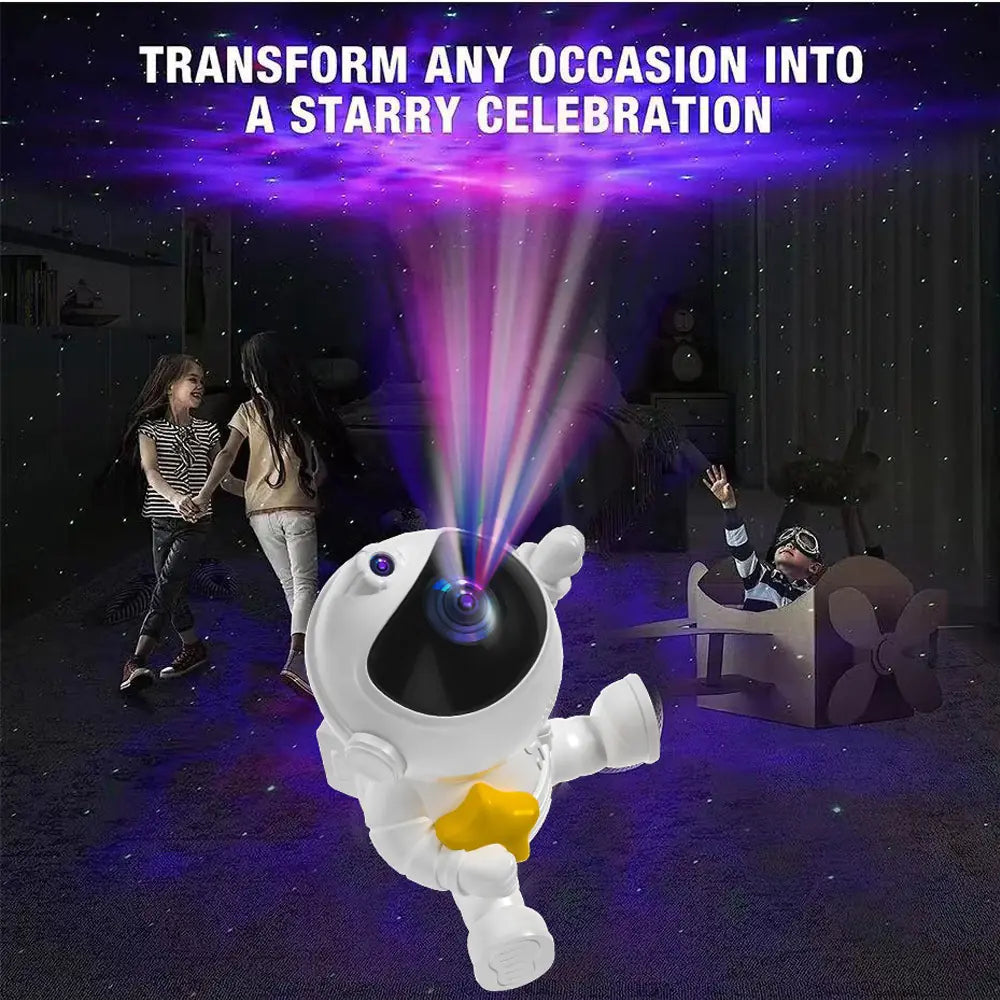Astronaut Rocket Star Projector Night Light