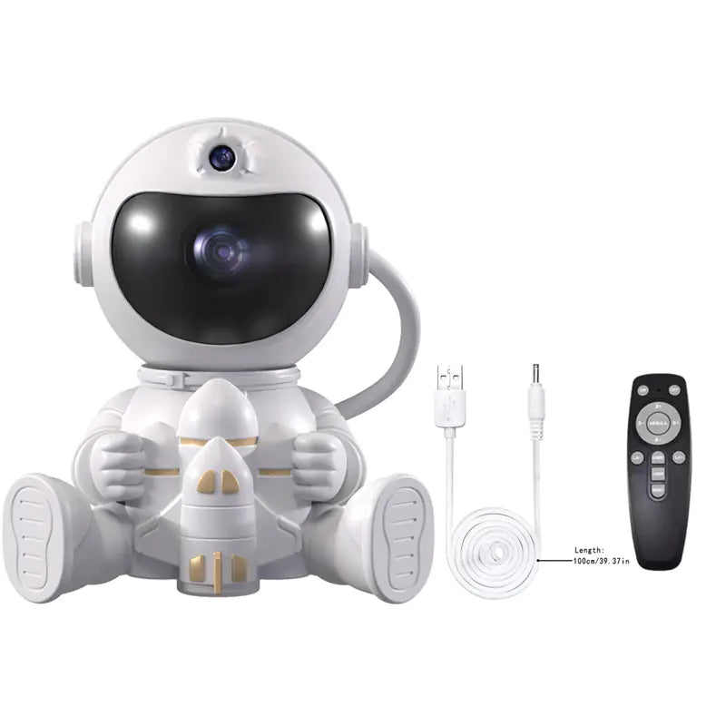 Astronaut Rocket Star Projector Night Light