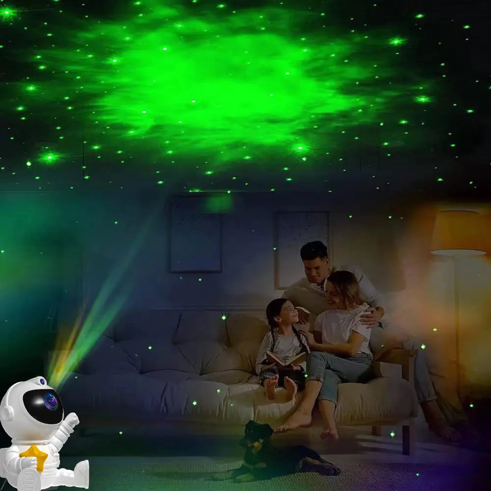 Astronaut Rocket Star Projector Night Light